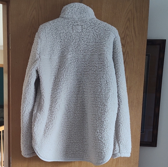 Abercrombie & Fitch Sherpa Jacket L Cream - Picture 3 of 3